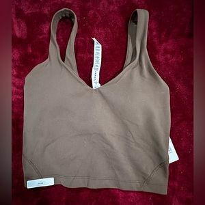 Lululemon Align Crop Tank Top Java NWT